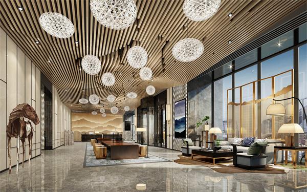 酒店大堂燈具  星級(jí)酒店燈具廠家定制直供