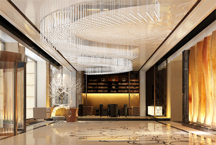 酒店創(chuàng)意吊燈，五星級酒店燈具供應(yīng)商直供