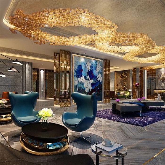 歐式酒店燈具_大堂休息區(qū)工程燈定制價格【孫氏照明】